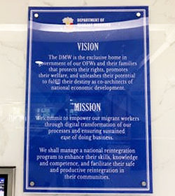 DMW (Department of Migrant Workers)