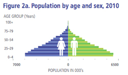 フィリピの人口ピラミッド